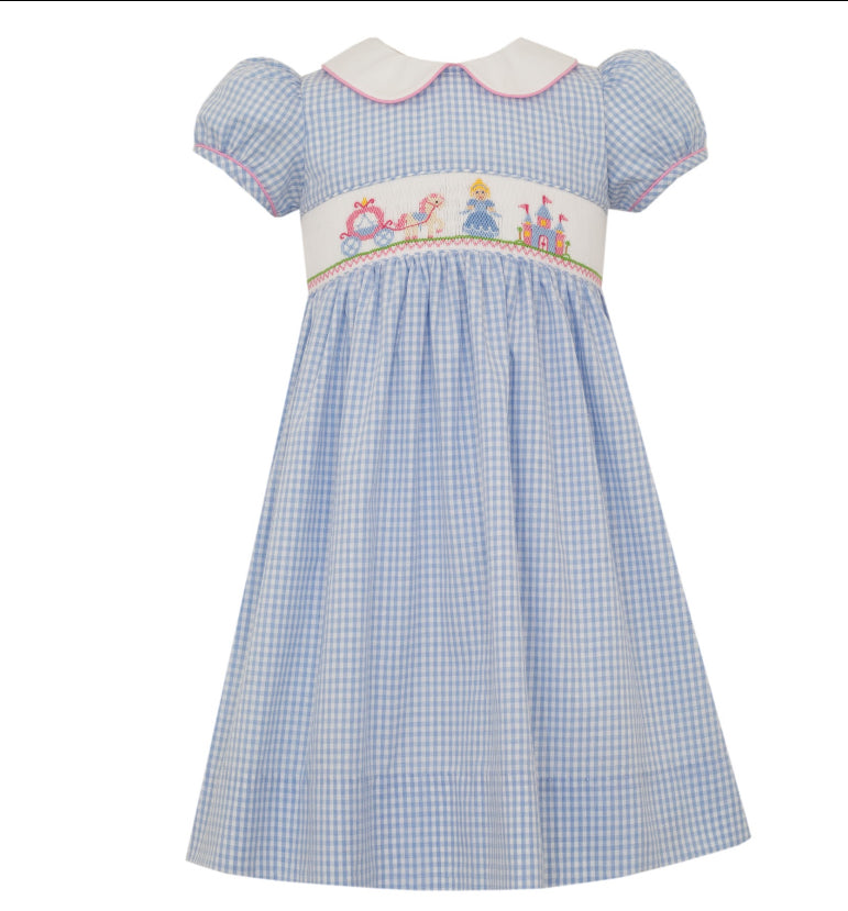 Hand Smocked Cinderella Dress 4T Hand Smocked Cinderella Dress 4T