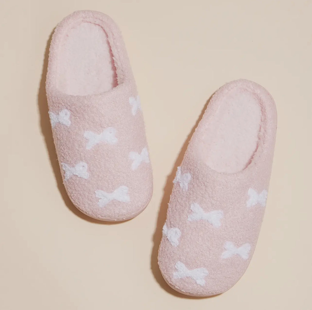 Ladies Cozy Pink House Slippers