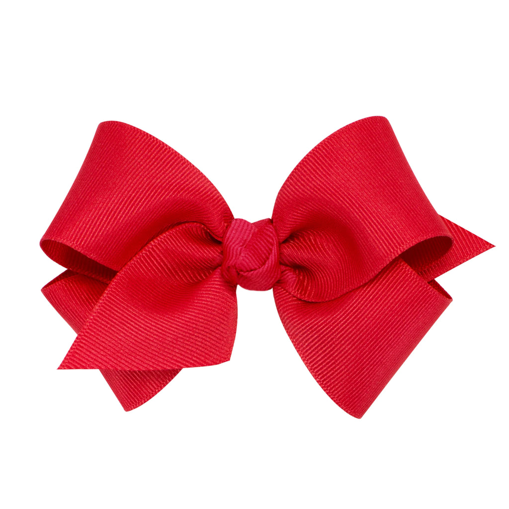 Wee Ones Red Grosgrain Bow (Various Sizes)