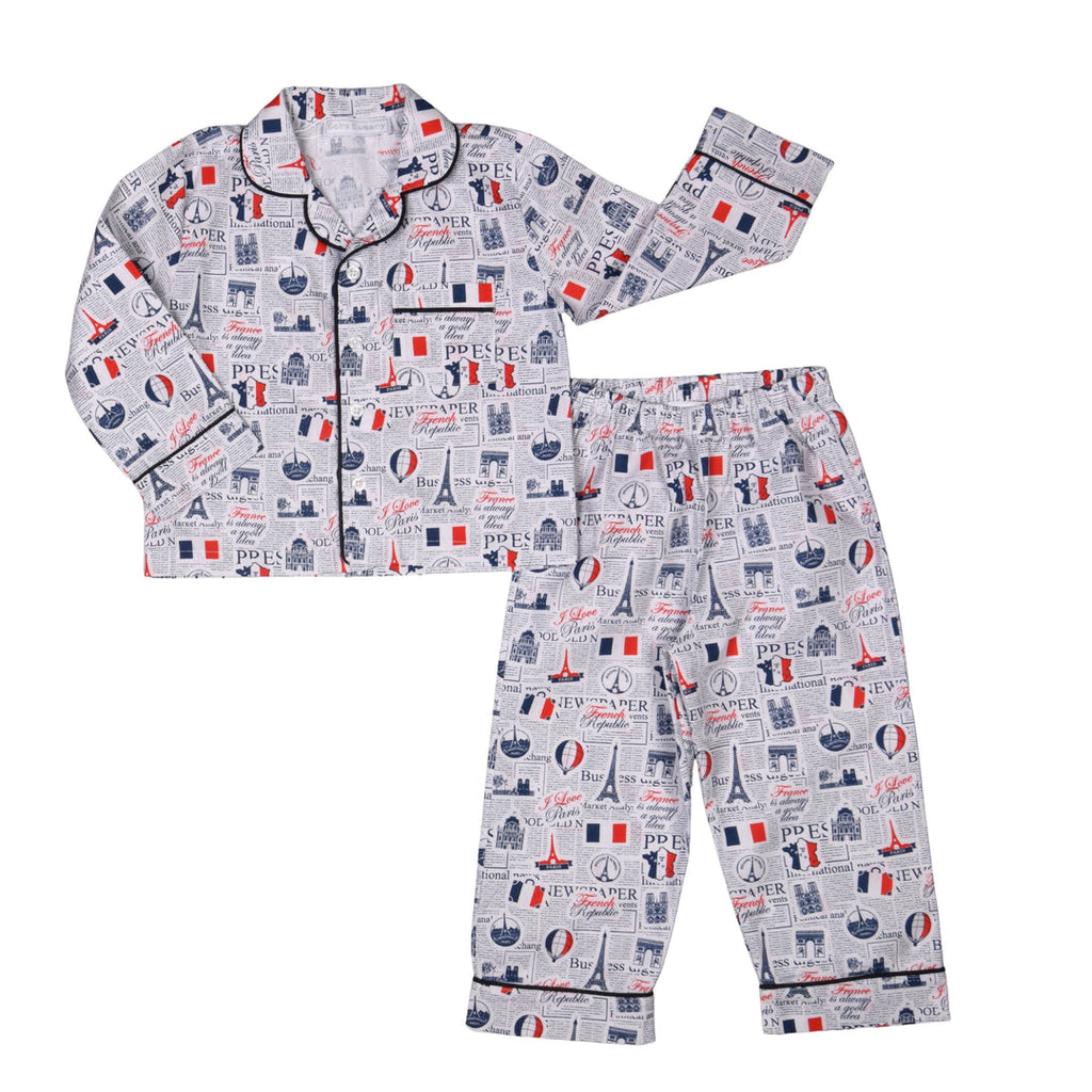 Red + Blue Eiffel Tower Pajama