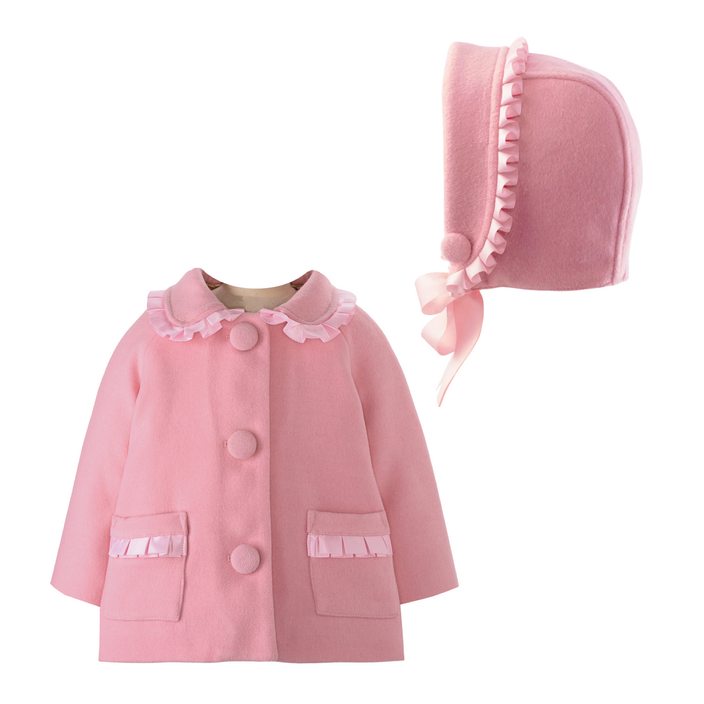 Ribbon Trimmed Pram Coat & Hat