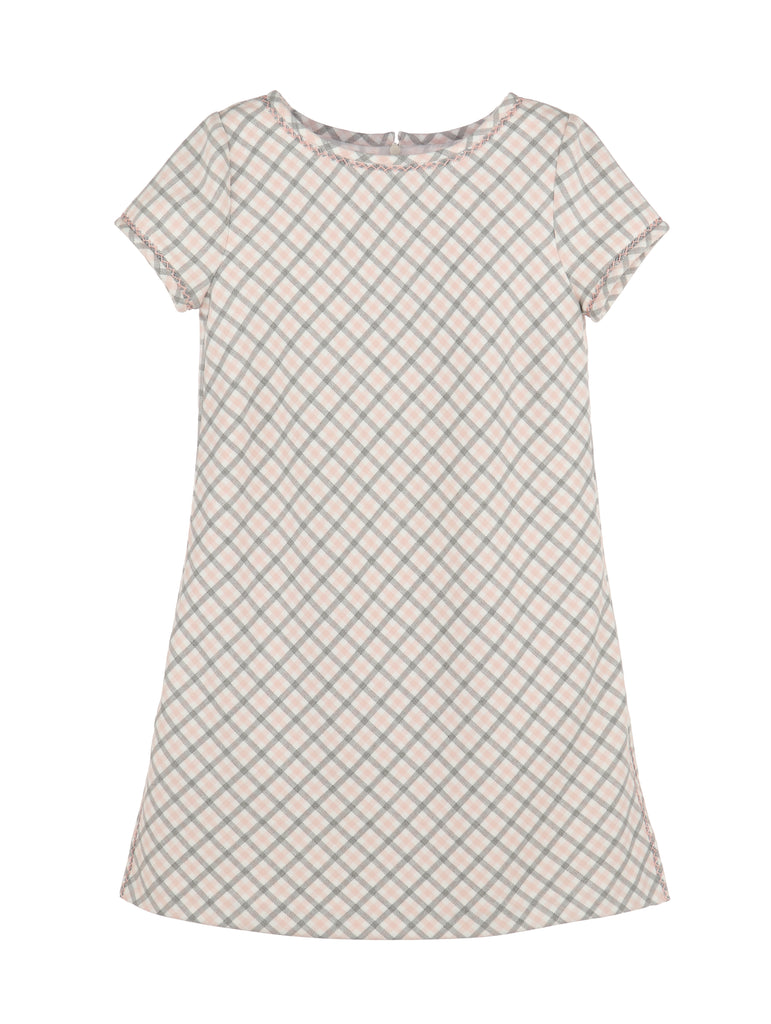 Pink & Grey Shift Dress