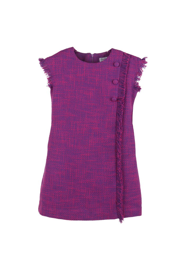 Purple Boucle Dress