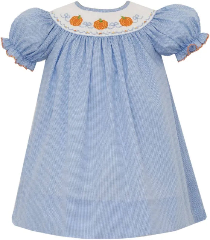 Hand Smocked Pumpkins & Bows Bishop