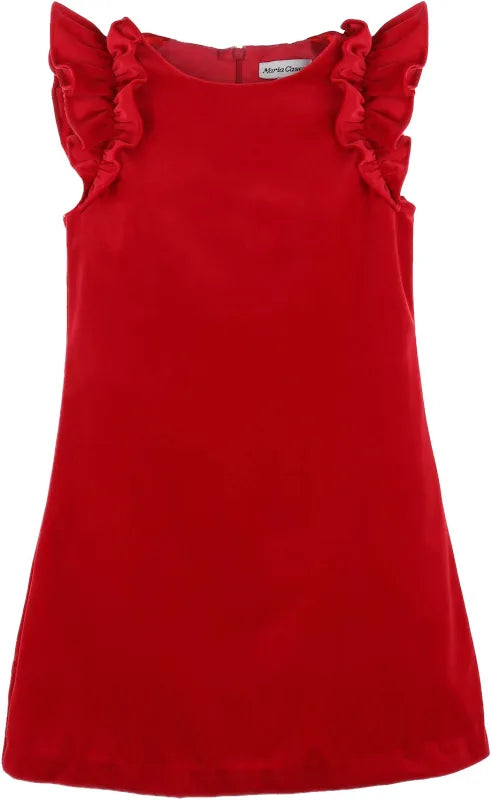 Luxe Velvet Christmas Red Party Dress