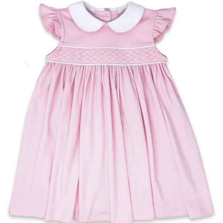 Paradise Pink Smocked Knit Dress