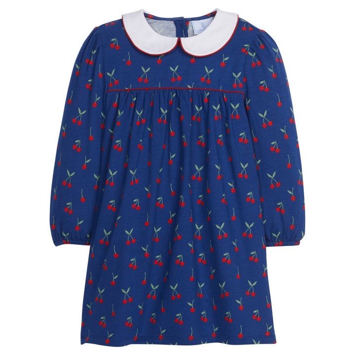 Cherries Print Long Sleeve Dress