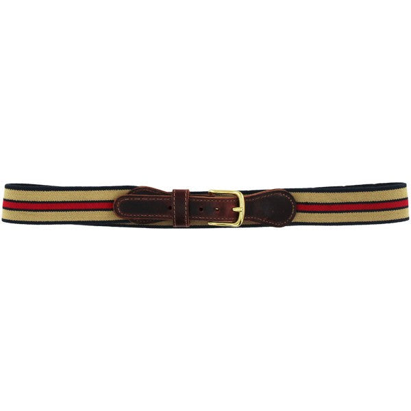 Buddy Belt, Khaki, Red, Navy