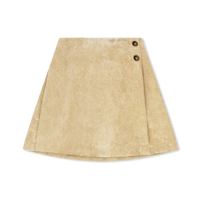 Khaki Cord Skirt