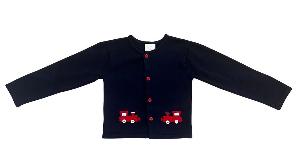 Navy Train Cardigan