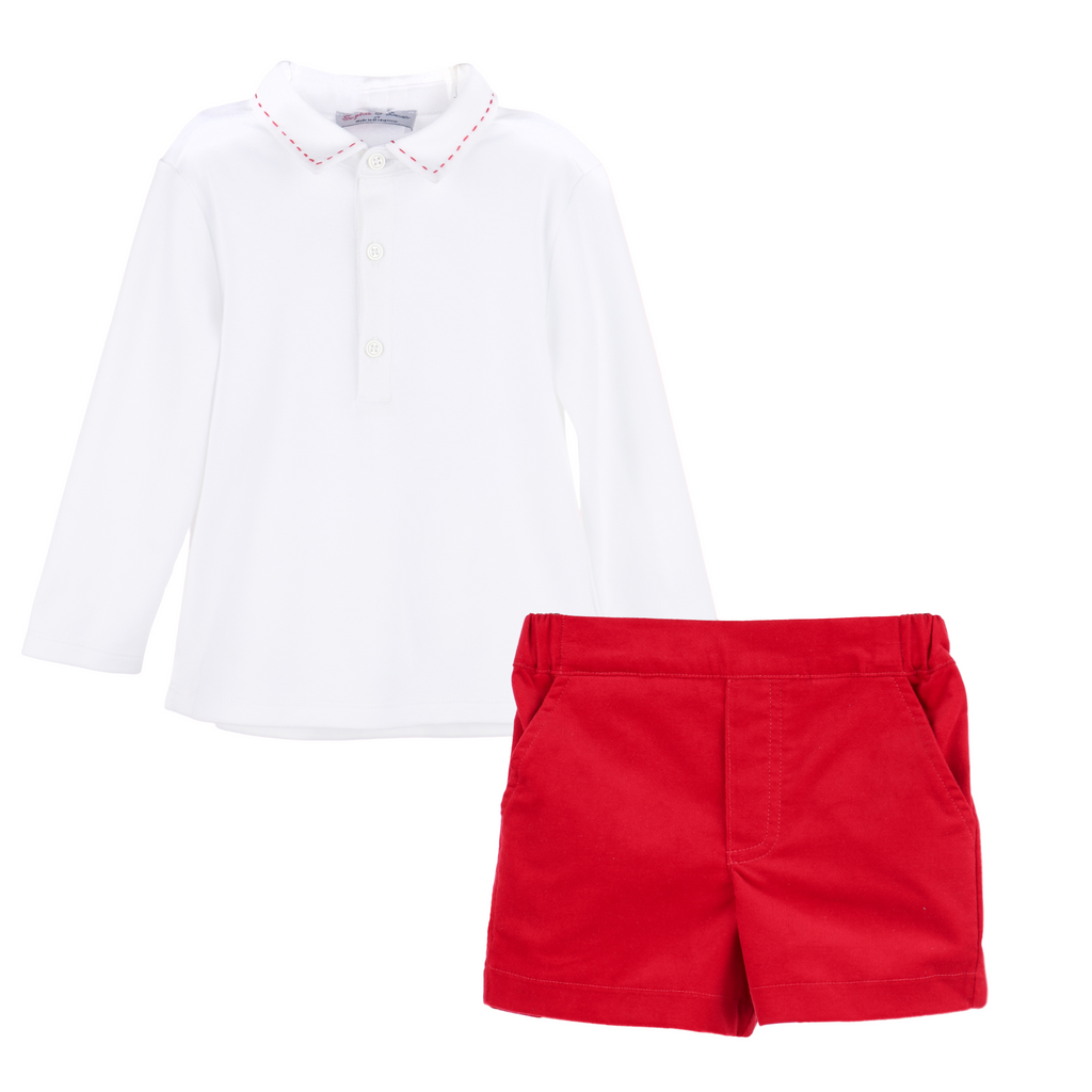 Red Velvet Short Set