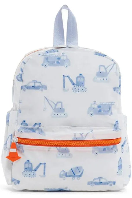 TRVL Laminated Backpack, various prints available (price includes name or initial monogram)