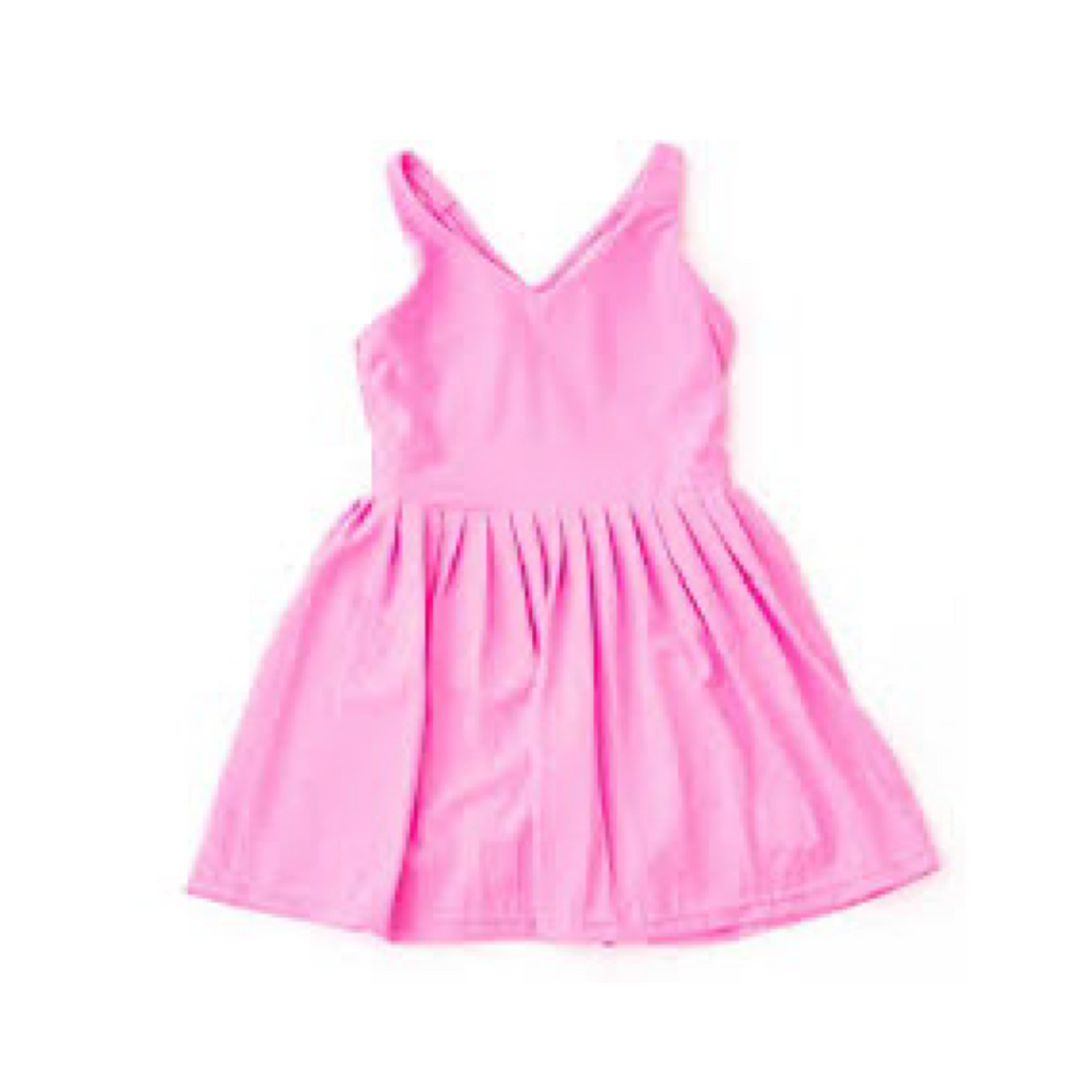 Pink Pleated Active Dress - Girls Athletic Wear