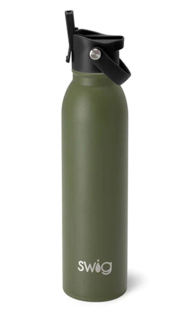 Olive Solid Water Bottle