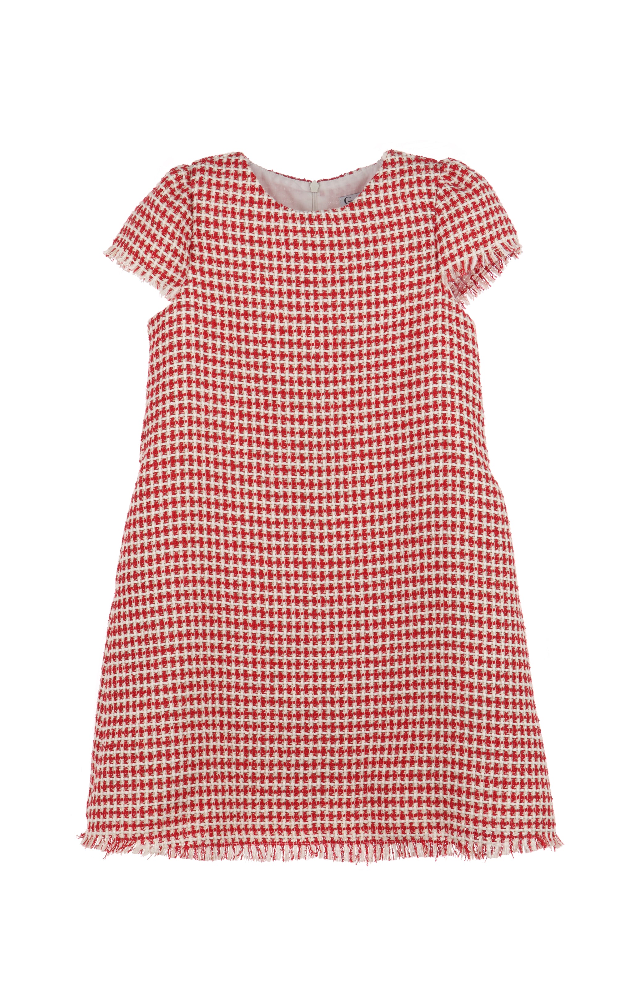 red and white houndstooth dress SSYS Krystle Sparkle Houndstooth Tweed Dress In Black White