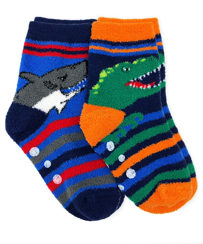 Dino/Shark 2 Pack Slipper Socks