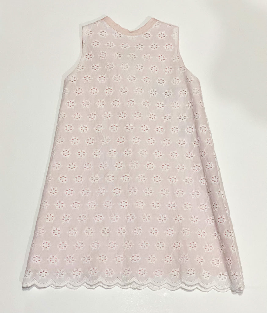 Eyelet A-Line Dress Pink Shadow