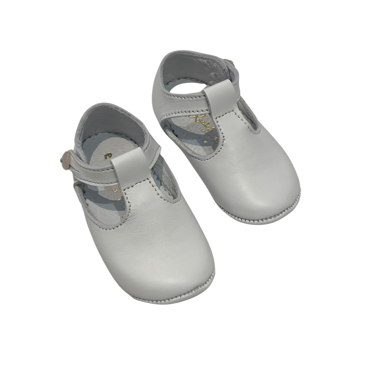 Rachel Riley Platform Shoes Rachel Riley White Leather T-Bar Shoe