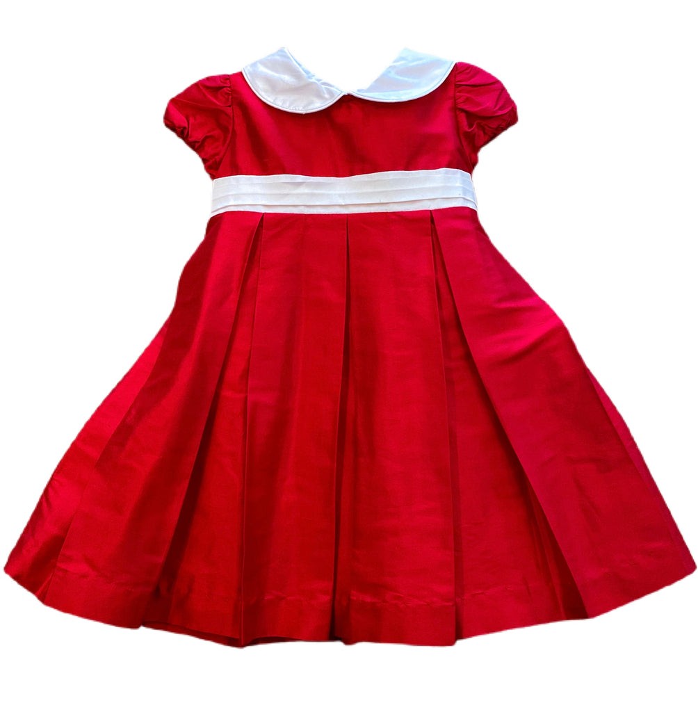 Harper Red Silk Dress