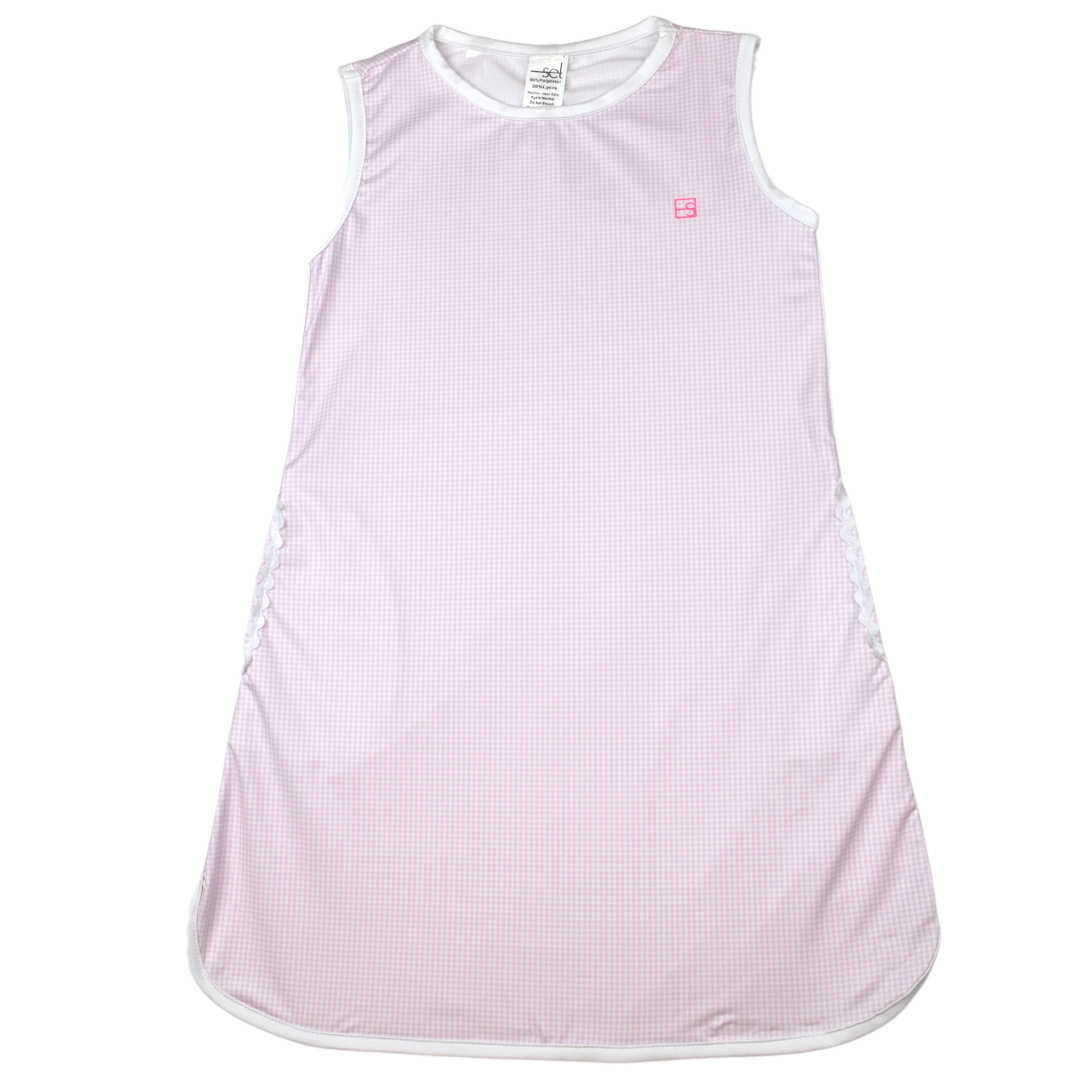 pink gingham tennis dress Pink Gingham Tennis Dress (Shorts Included) Size 3T