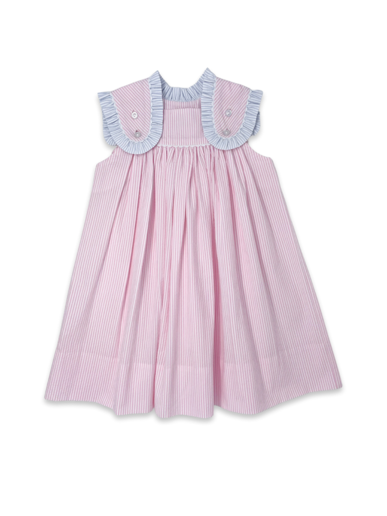 Pink/White Seersucker Dress