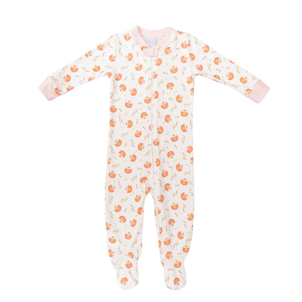 Once Upon A Time Pumpkin Footie (Pink)