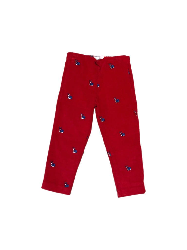 Girls’ Embroidered Snail Pant