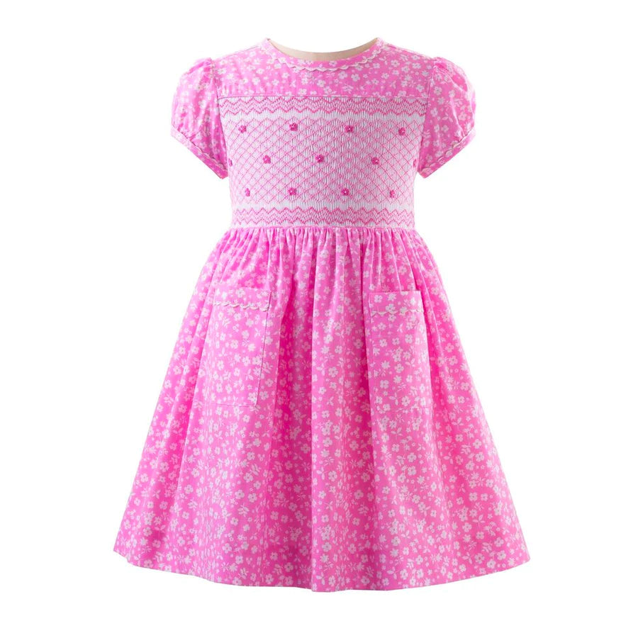 Bubblegum Pink Smocked Dress