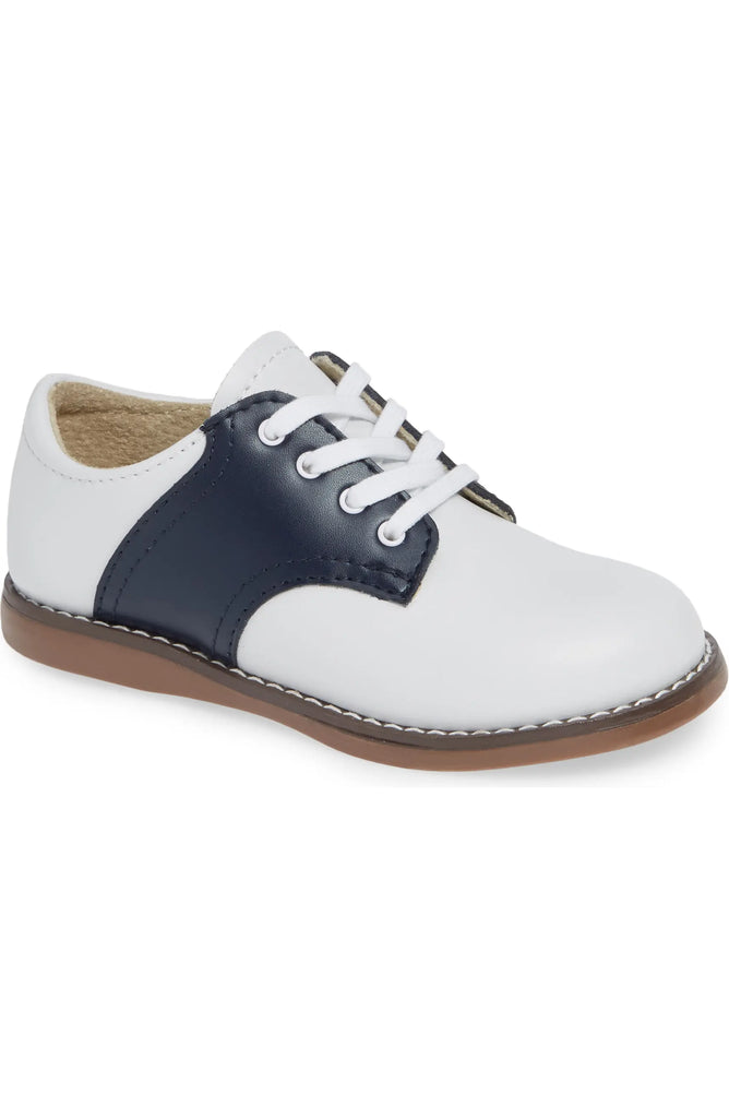 Cheer Saddle Shoe - White & Navy